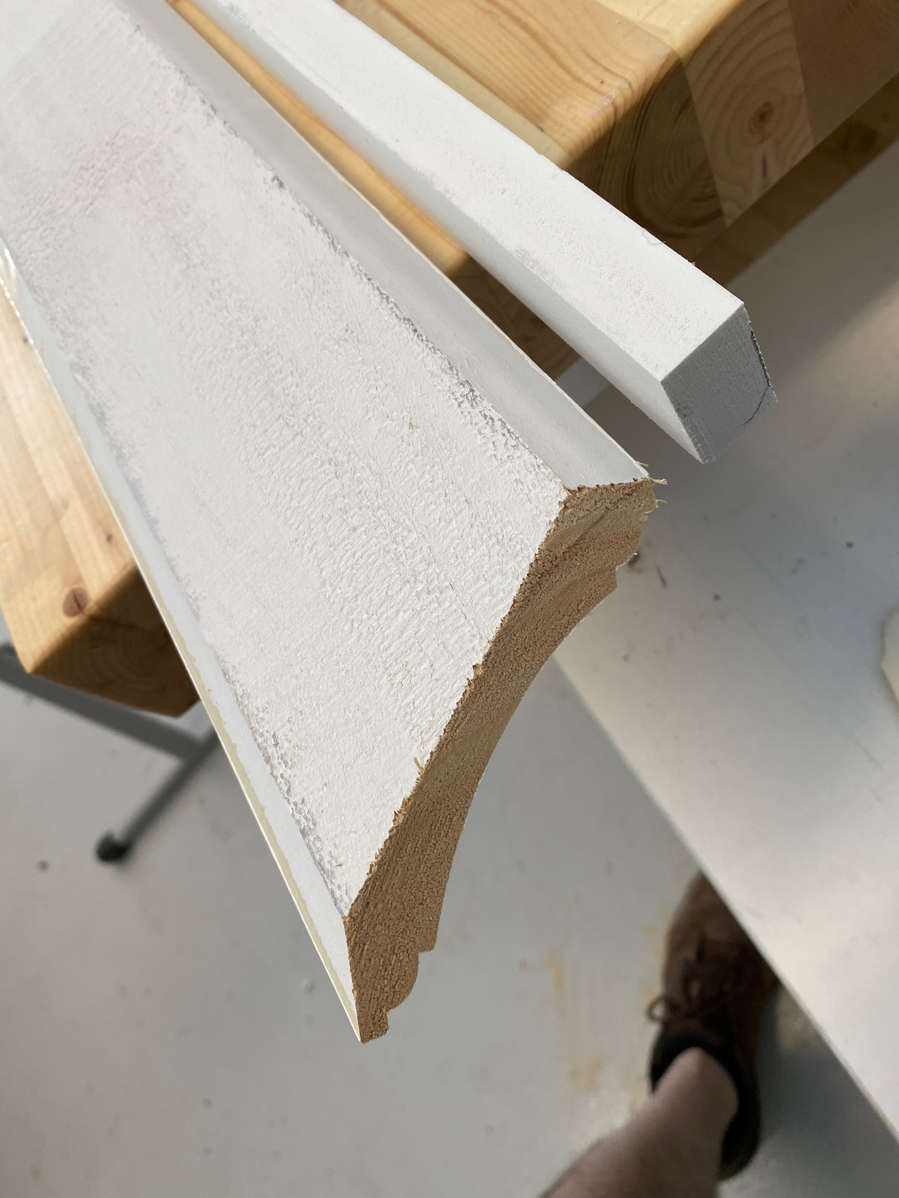 Adding backing to the molding